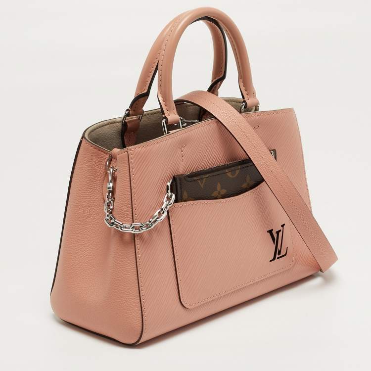 Pre Owned Louis Vuitton Marelle BB Rose Trianon Epi Leather Tote