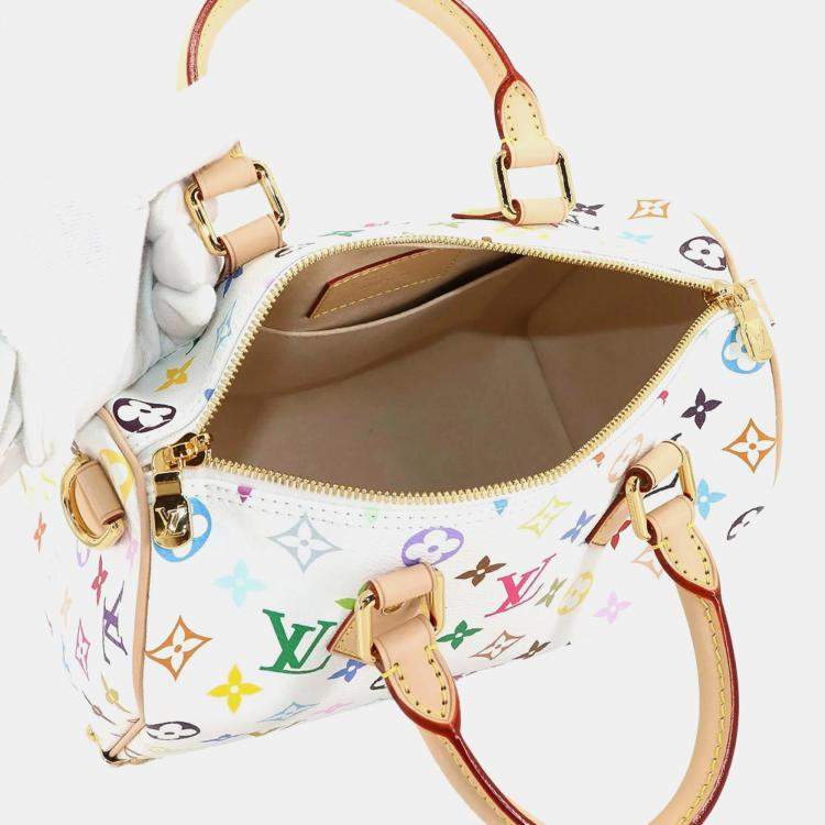 Pre Owned Louis Vuitton Monogram Multicolore Speedy 25 Bandouliere 2-Way Handbag/Shoulder Bag Bron