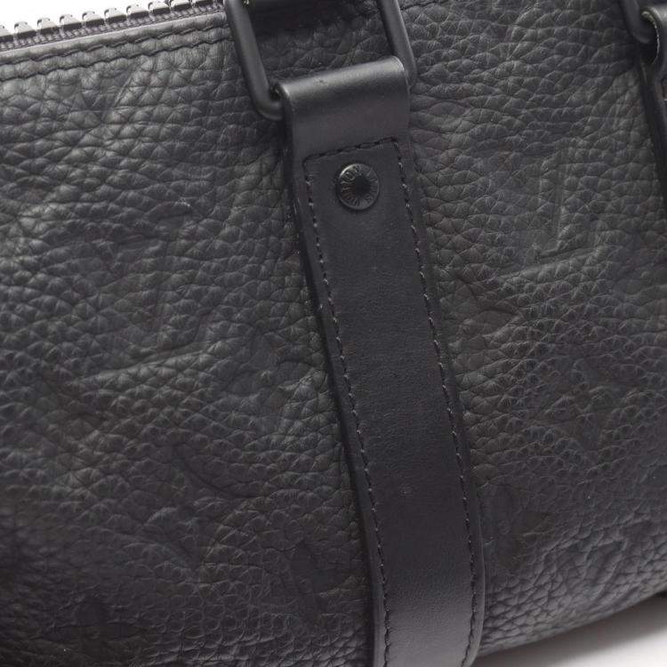 مملوكة مسبقًا Louis Vuitton Keepall Bandouliere 25 Handbag In Monogram Taurillon Leather Black