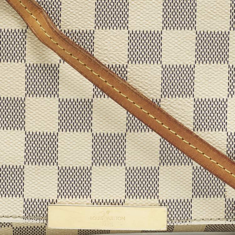 Pre Owned Louis Vuitton Favorite MM Damier Azur Canvas Bag