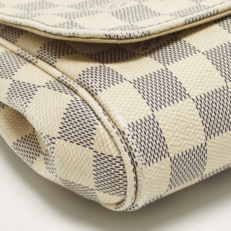Pre Owned Louis Vuitton Favorite MM Damier Azur Canvas Bag