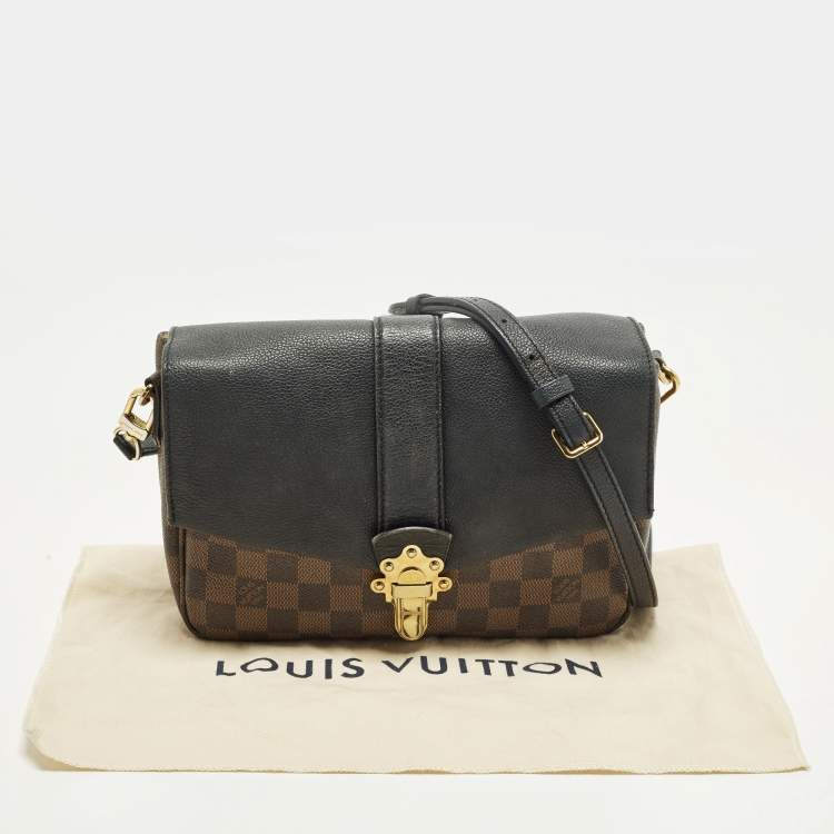 Pre Owned Louis Vuitton Clapton Black Damier Ebene Canvas Bag