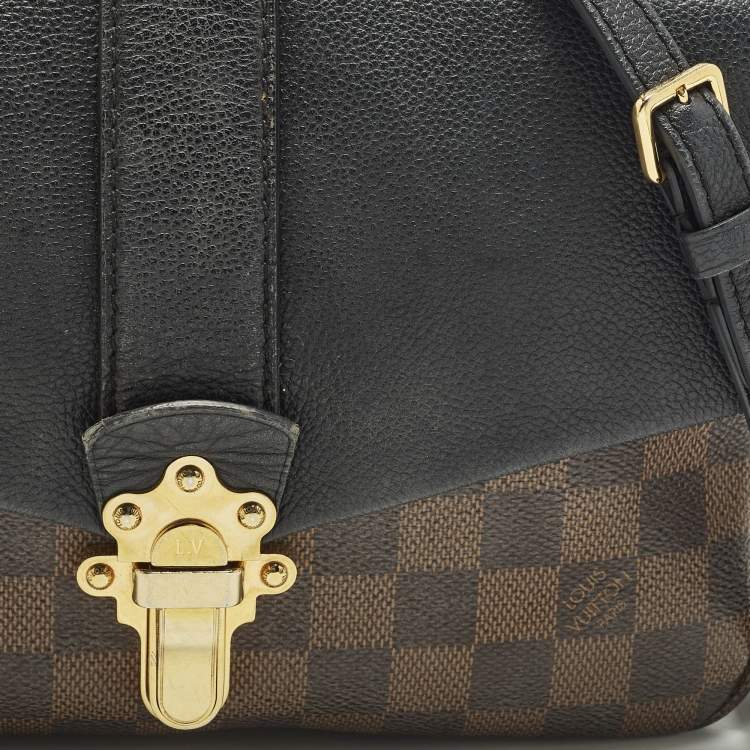 Pre Owned Louis Vuitton Clapton Black Damier Ebene Canvas Bag