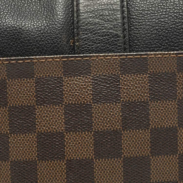 Pre Owned Louis Vuitton Clapton Black Damier Ebene Canvas Bag