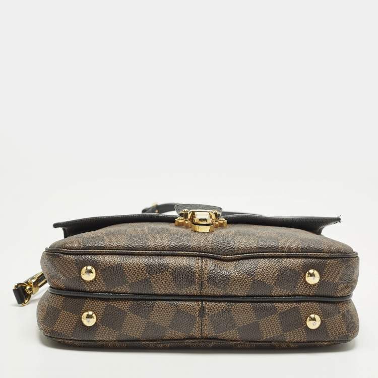 Pre Owned Louis Vuitton Clapton Black Damier Ebene Canvas Bag