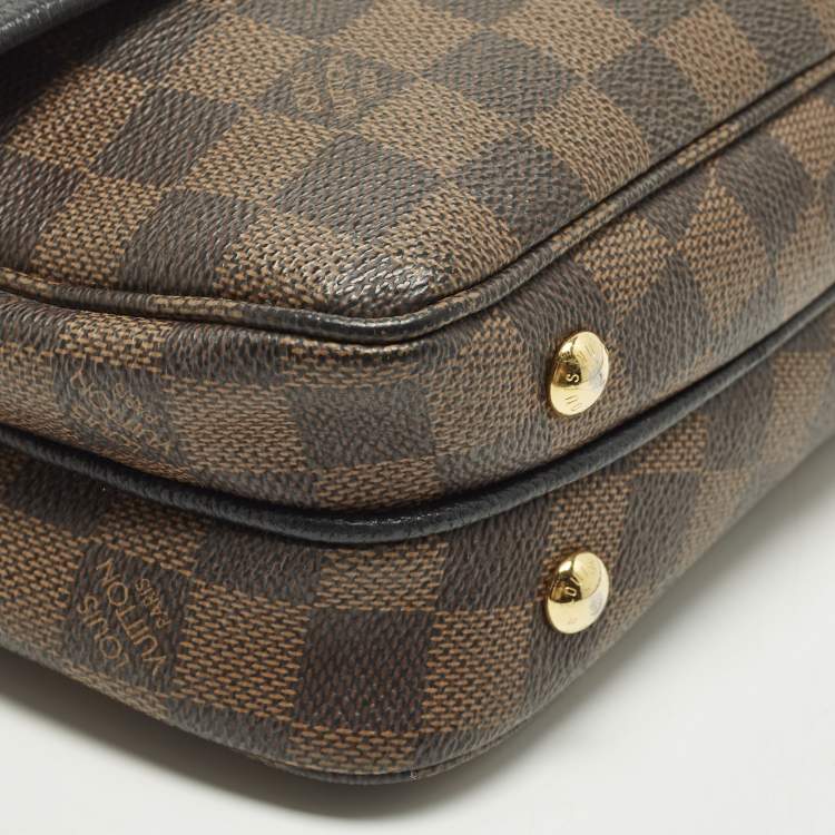 Pre Owned Louis Vuitton Clapton Black Damier Ebene Canvas Bag