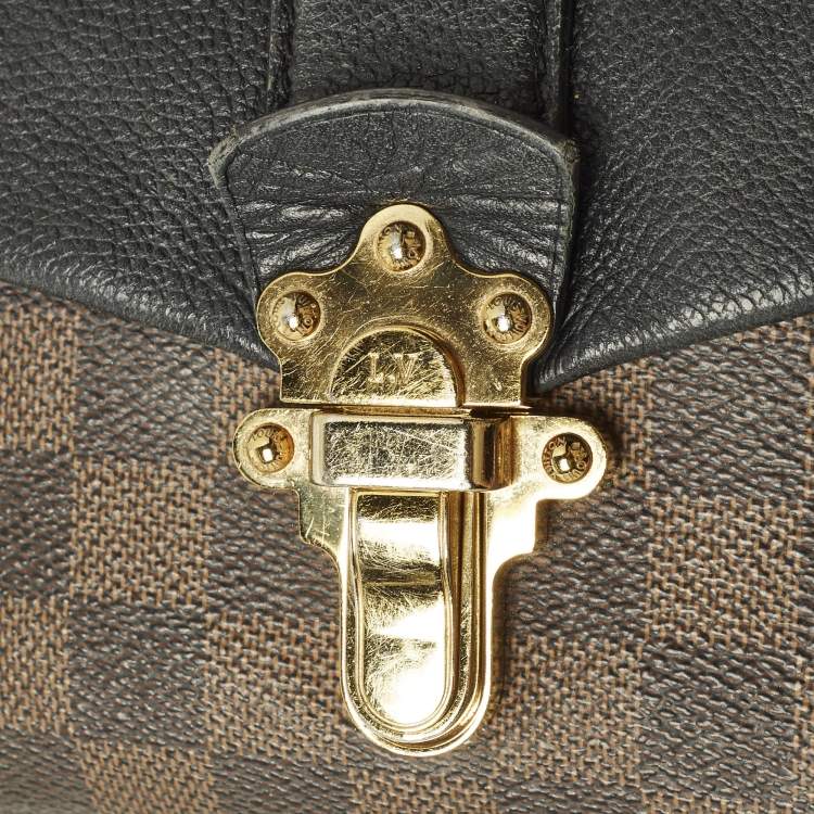 Pre Owned Louis Vuitton Clapton Black Damier Ebene Canvas Bag