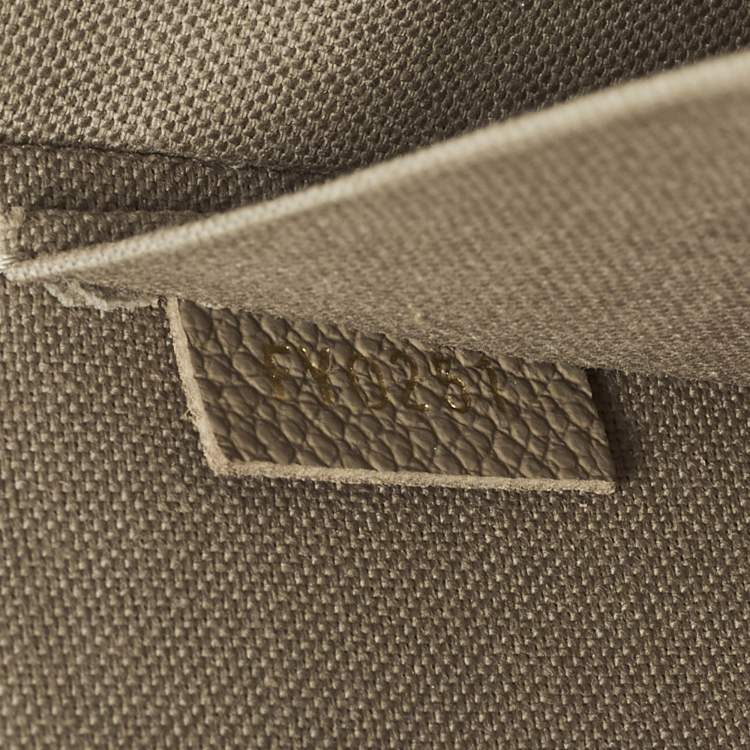 Pre Owned Louis Vuitton Felicie Tourterelle /Crème Damier Ebene Canvas Pochette Bag