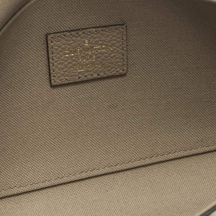 Pre Owned Louis Vuitton Felicie Tourterelle /Crème Damier Ebene Canvas Pochette Bag