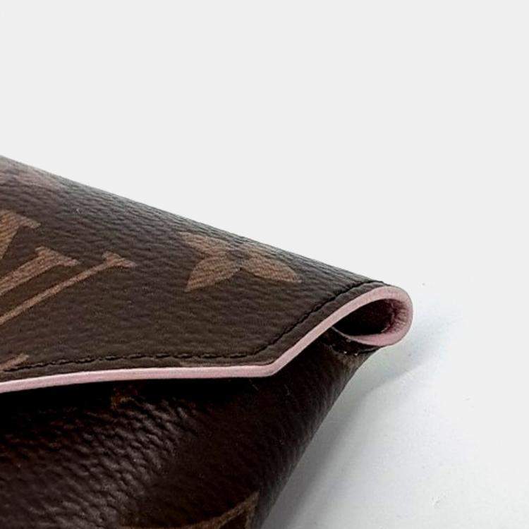 Pre Owned Louis Vuitton Brown Coated Canvas Monogram Kirigami Clutch