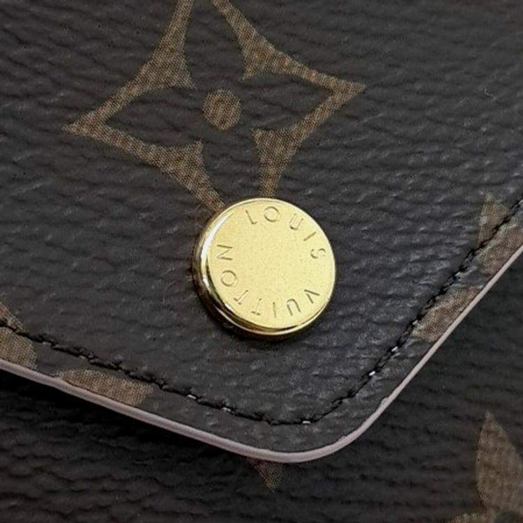 Pre Owned Louis Vuitton Brown Coated Canvas Monogram Kirigami Clutch