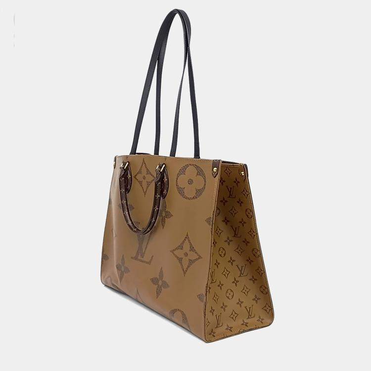 Pre Owned Louis Vuitton Brown Coated Canvas Monogram On the Go GM