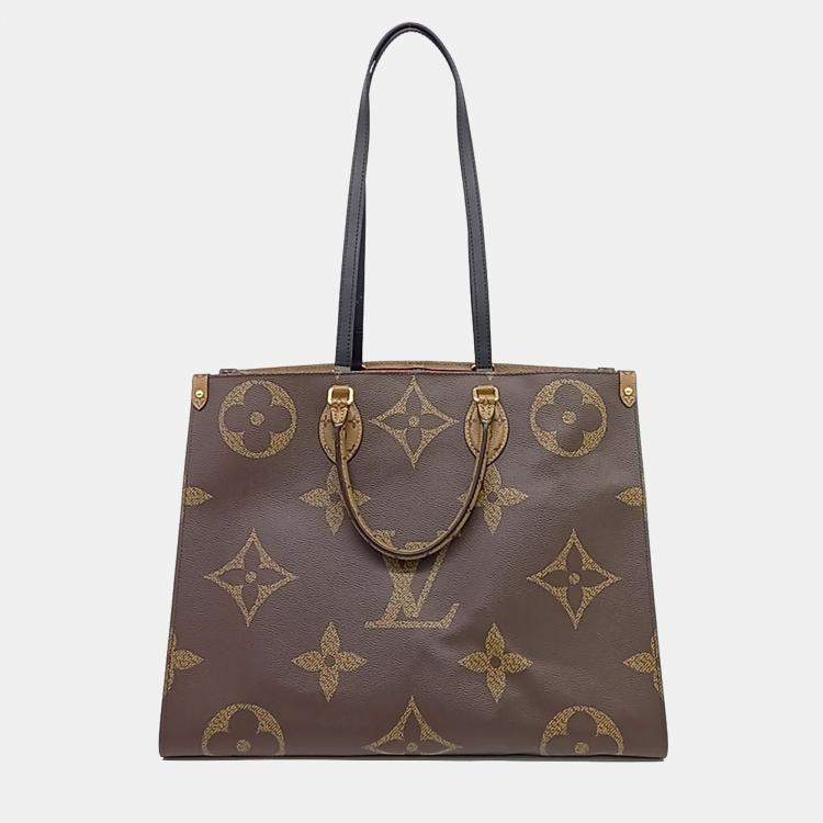 Pre Owned Louis Vuitton Brown Coated Canvas Monogram On the Go GM