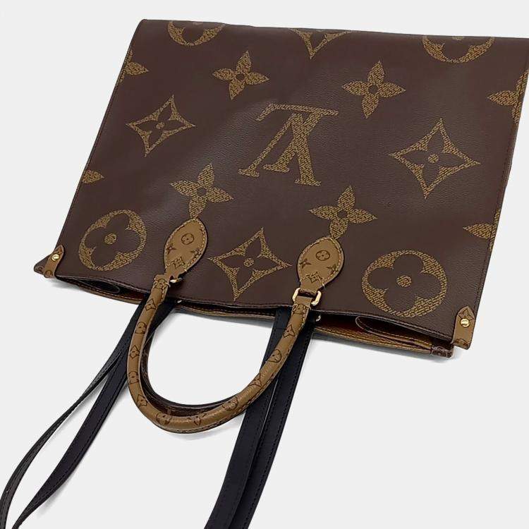 Pre Owned Louis Vuitton Brown Coated Canvas Monogram On the Go GM