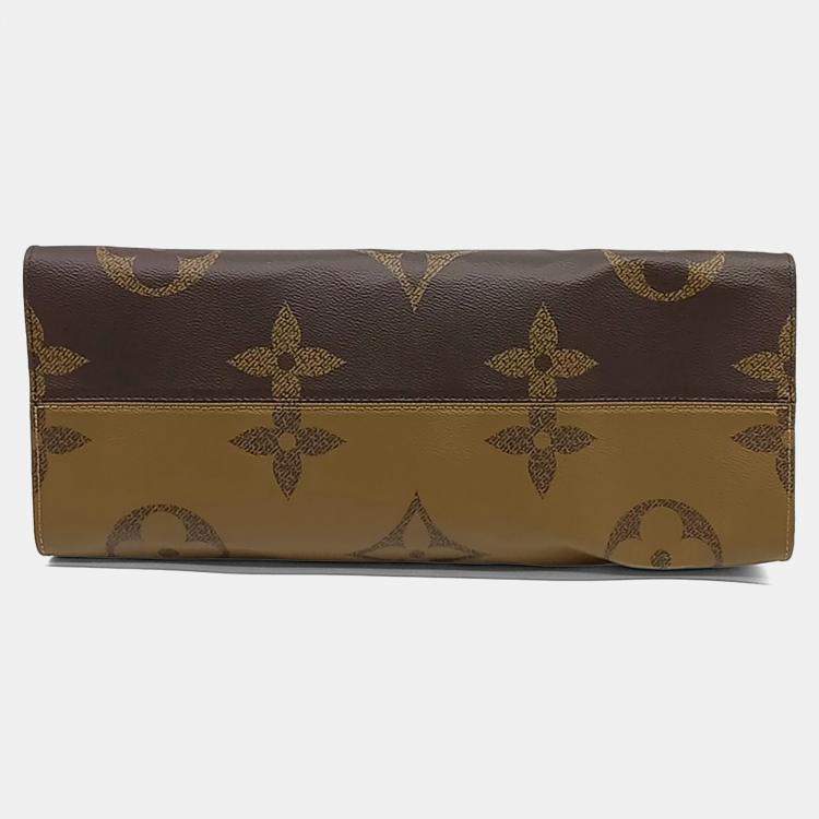 Pre Owned Louis Vuitton Brown Coated Canvas Monogram On the Go GM