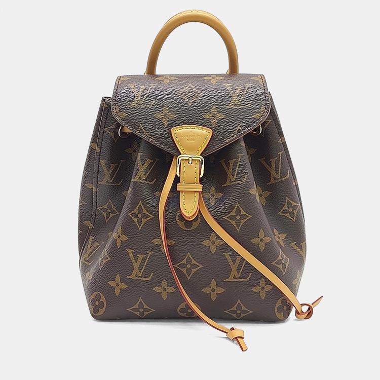 Pre Owned Louis Vuitton Brown PVC Monogram Montsouris BB