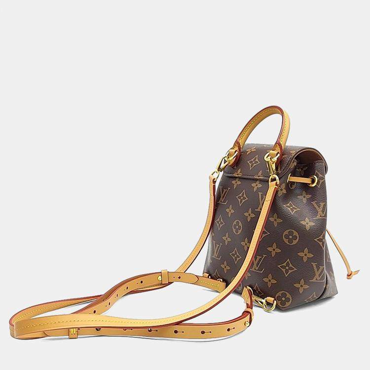 Pre Owned Louis Vuitton Brown PVC Monogram Montsouris BB