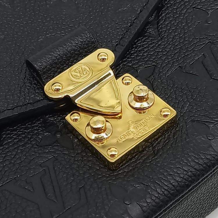 مملوكة مسبقًا Louis Vuitton Black Leather Empreinte Pochette Metis East West