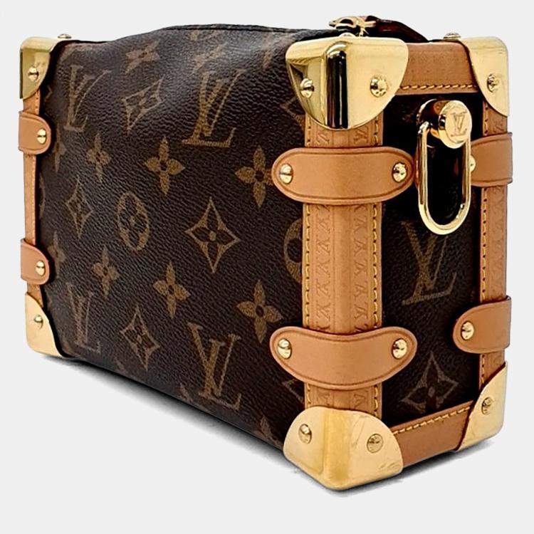 Pre Owned Louis Vuitton Brown PVC Side Trunk PM