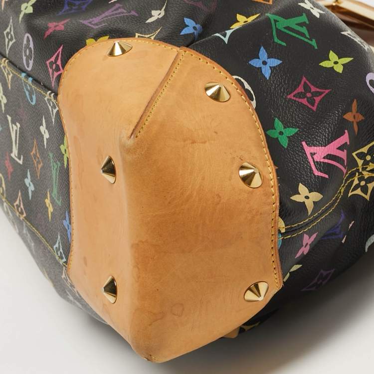 Pre Owned Louis Vuitton Judy GM Black Monogram Multicolore Canvas Bag