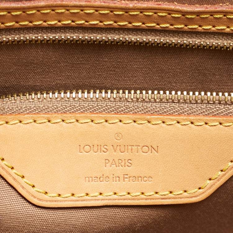 Pre Owned Louis Vuitton Brea MM Vert Olive Monogram Vernis Bag