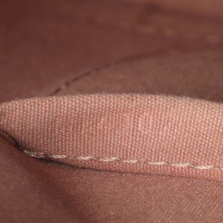 Pre Owned Louis Vuitton Alma BB Noisette Monogram Vernis Bag