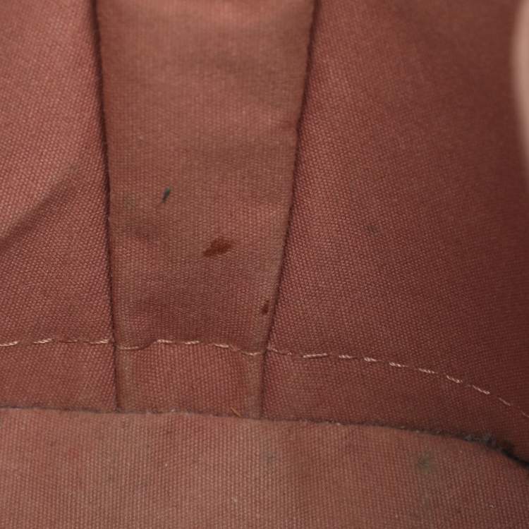 Pre Owned Louis Vuitton Alma BB Noisette Monogram Vernis Bag