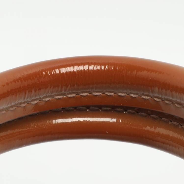 Pre Owned Louis Vuitton Alma BB Noisette Monogram Vernis Bag