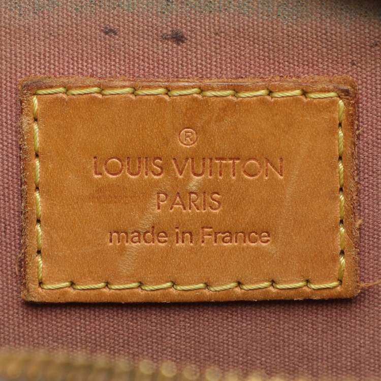 Pre Owned Louis Vuitton Alma BB Noisette Monogram Vernis Bag