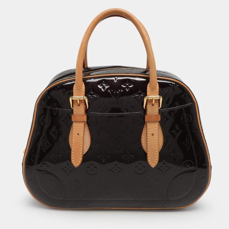 Pre Owned Louis Vuitton Summit Drive Amarante Monogram Vernis Bag