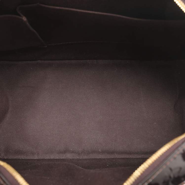 Pre Owned Louis Vuitton Summit Drive Amarante Monogram Vernis Bag