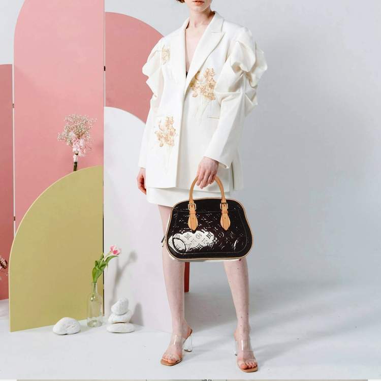 Pre Owned Louis Vuitton Summit Drive Amarante Monogram Vernis Bag