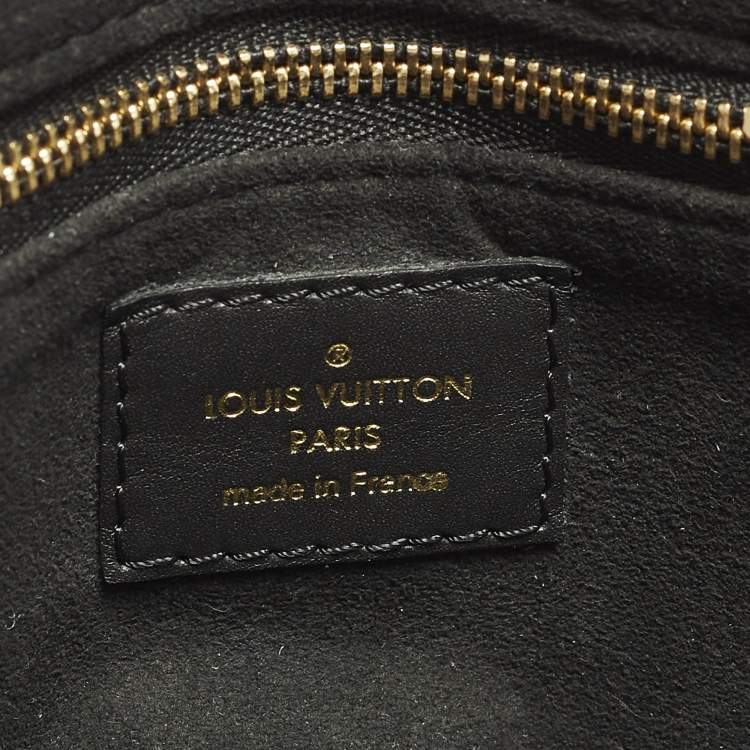 Pre Owned حقيبة لوي فيتون بلاك مونوغرام كانفاس وجلد بيتيت مال سوپلي