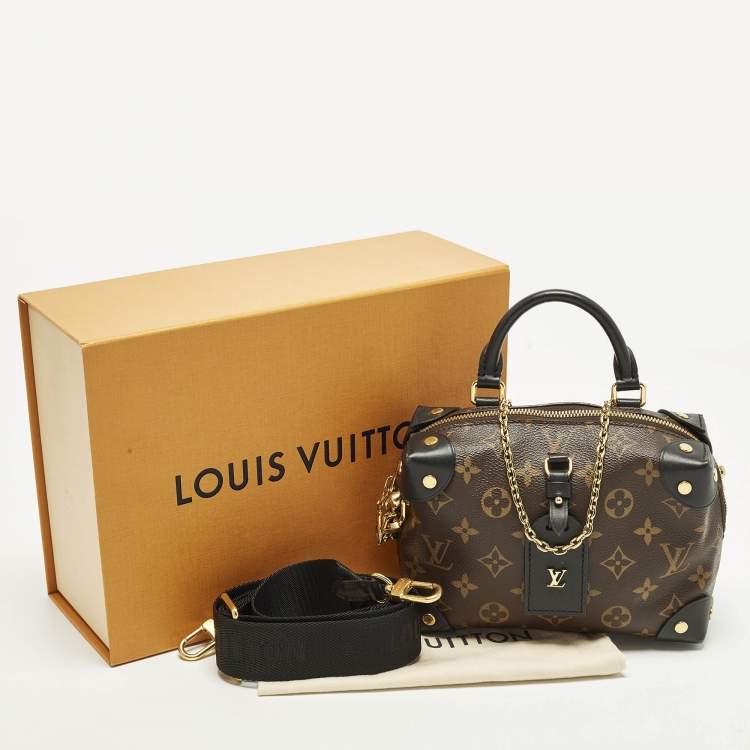 Pre Owned حقيبة لوي فيتون بلاك مونوغرام كانفاس وجلد بيتيت مال سوپلي