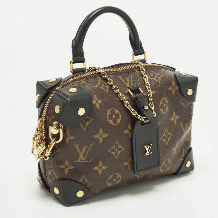 Pre Owned حقيبة لوي فيتون بلاك مونوغرام كانفاس وجلد بيتيت مال سوپلي