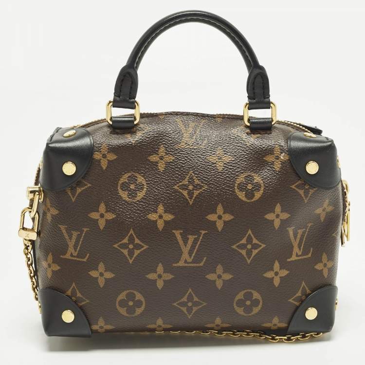 Pre Owned حقيبة لوي فيتون بلاك مونوغرام كانفاس وجلد بيتيت مال سوپلي