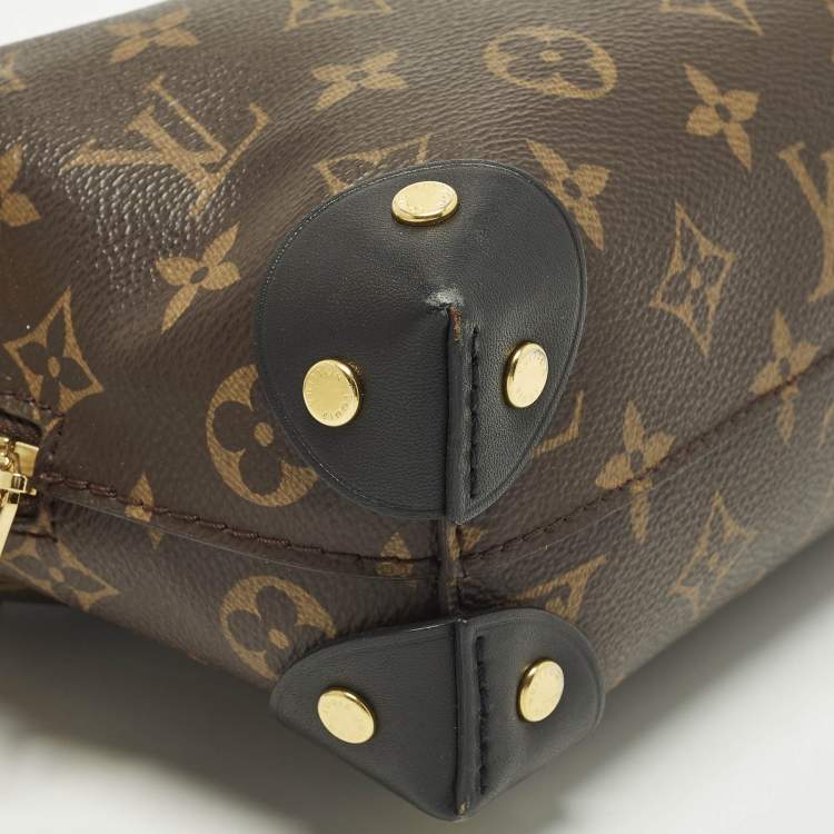 Pre Owned حقيبة لوي فيتون بلاك مونوغرام كانفاس وجلد بيتيت مال سوپلي