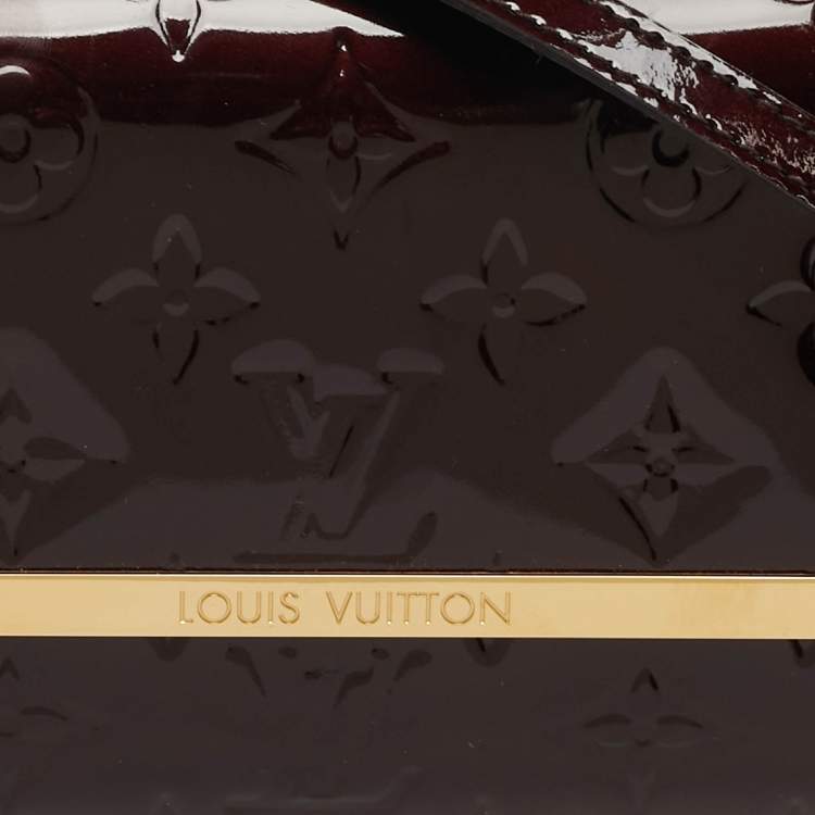 Pre Owned Louis Vuitton Rossmore MM Amarante Monogram Vernis Bag