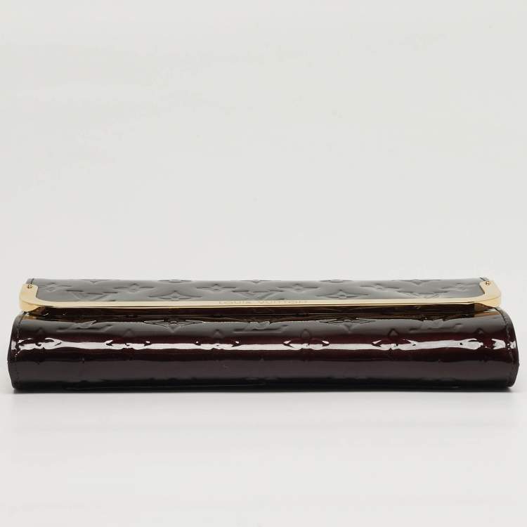 Pre Owned Louis Vuitton Rossmore MM Amarante Monogram Vernis Bag