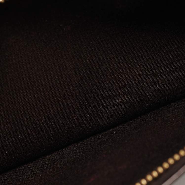 Pre Owned Louis Vuitton Rossmore MM Amarante Monogram Vernis Bag