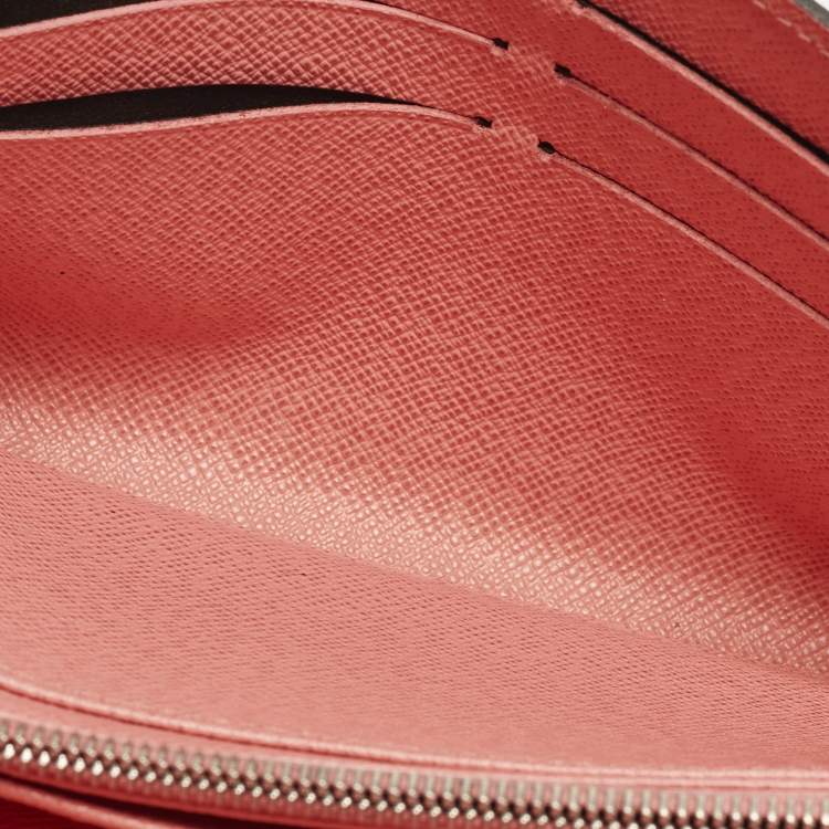 Pre Owned Louis Vuitton Sarah Coral Epi Leather Wallet