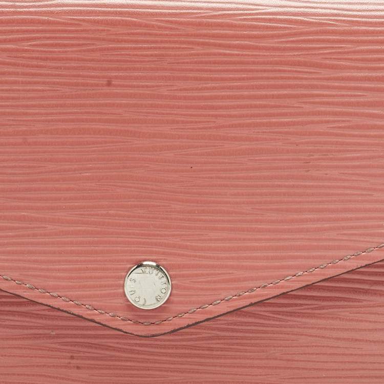 Pre Owned Louis Vuitton Sarah Coral Epi Leather Wallet