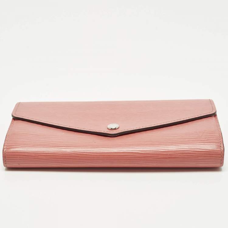 Pre Owned Louis Vuitton Sarah Coral Epi Leather Wallet