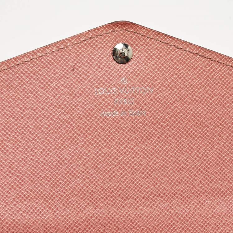Pre Owned Louis Vuitton Sarah Coral Epi Leather Wallet