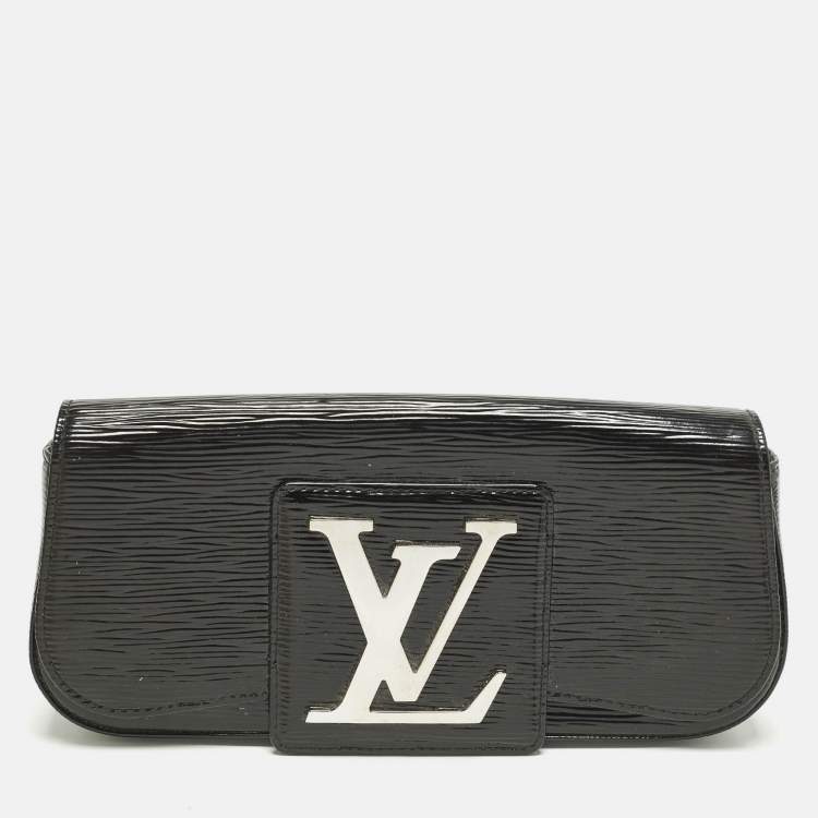 Pre Owned Louis Vuitton Sobe Black Electric Epi Leather Clutch