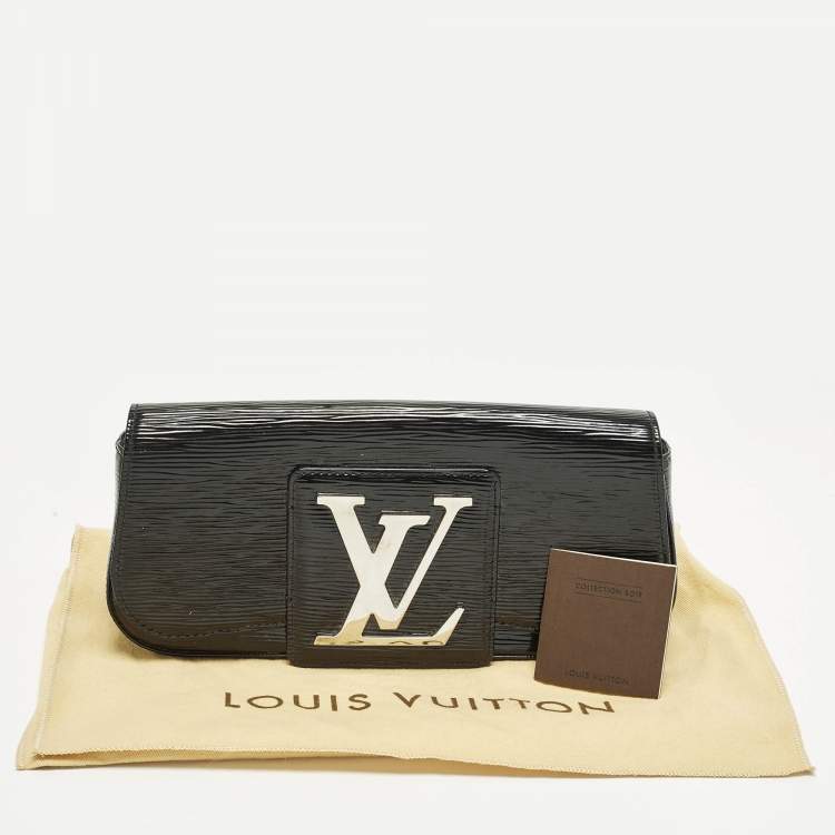 Pre Owned Louis Vuitton Sobe Black Electric Epi Leather Clutch
