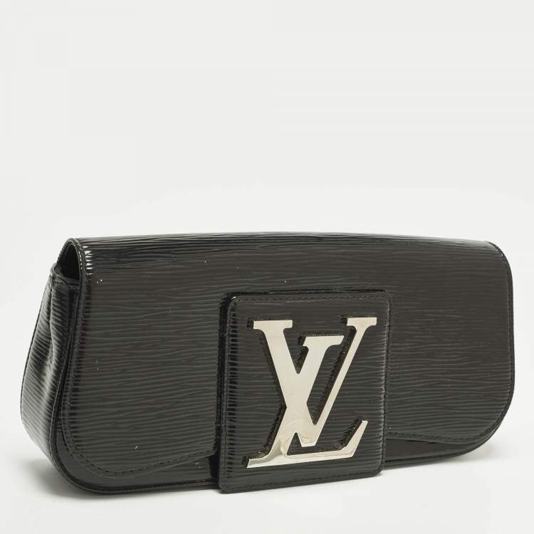 Pre Owned Louis Vuitton Sobe Black Electric Epi Leather Clutch