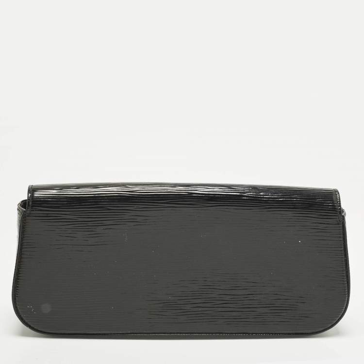 Pre Owned Louis Vuitton Sobe Black Electric Epi Leather Clutch
