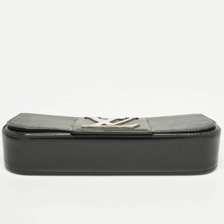 Pre Owned Louis Vuitton Sobe Black Electric Epi Leather Clutch