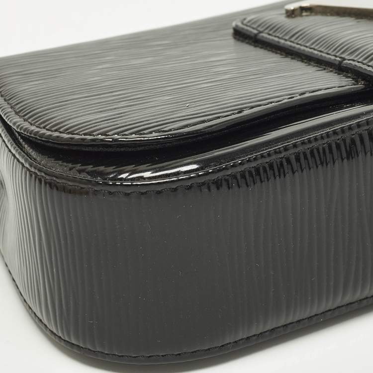Pre Owned Louis Vuitton Sobe Black Electric Epi Leather Clutch